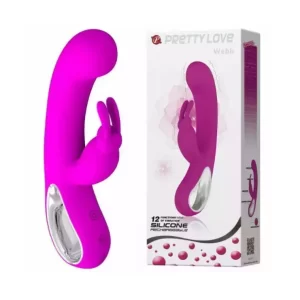 Vibrador Webb com Estimulador de Clitóris - 12 Modos de Vibração