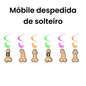 Móbile erótico despedida de solteiro - 6 unidades